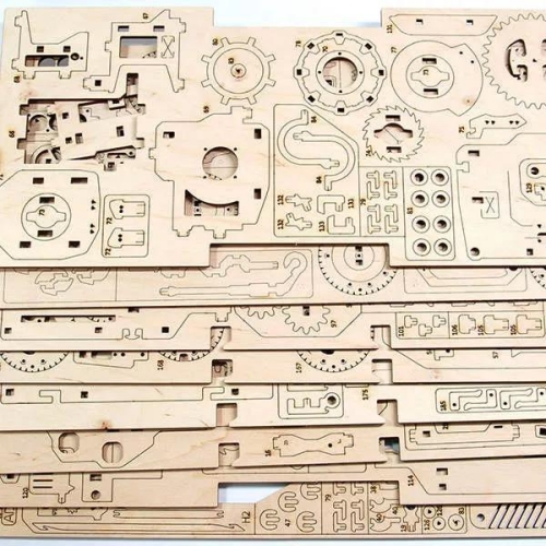 Wood Plywood and Bamboo Cutting Sample 8 - KASU Laser